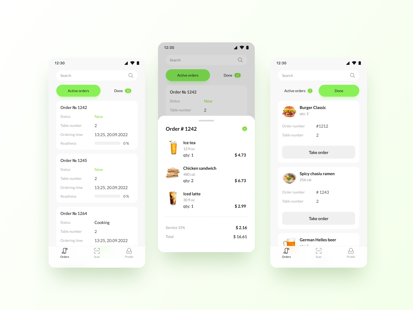 Restaurant POS system app by Aziz Begishov on Dribbble