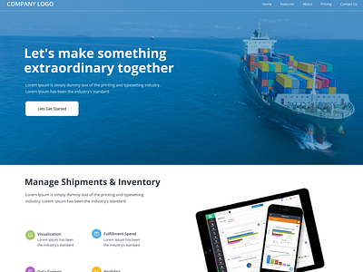 Shipping Landing Page