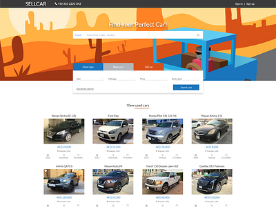 Sellcar adobe xd automobile cars clean clean app creative design illustration ui ux design