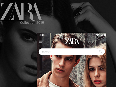 Zara Collection 2019 adobe xd android app design clean app fashion app material design pie ux design