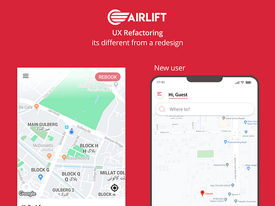 Airlift Refactoring adobe xd automobile branding cars clean app ux ux design