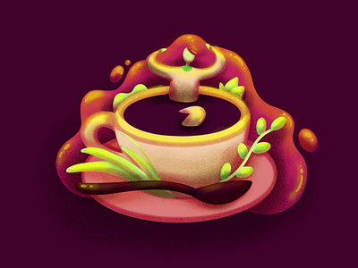 Coffee break coffee color illustration illustrations nature procreate vector