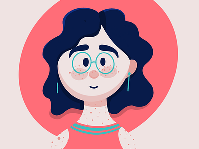 Hello Dribbble! character design illustration procreate