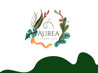Aurea branding illustration nature visual identity