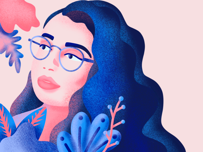 Self-portrait by Stefany Andrade on Dribbble