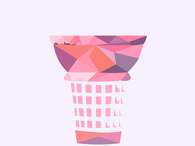 The Cone Jewel clean graphic ice cream icon inkscape jewel lavender logo minimal summer sweet vector