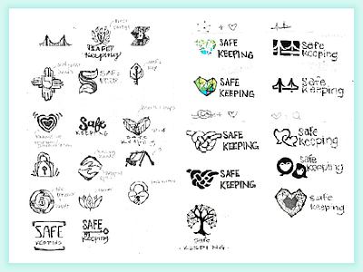 Safekeeping Logo Sketches