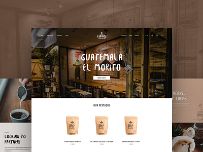 Coffee Roastery Shop coffee commerce design minimal roastery ui ux website