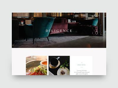 Restaurant Website clean landing luxury minimal restaurant ui ux web wordpress