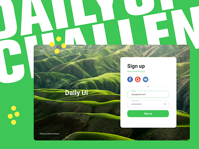 Daily UI #01 Sign Up