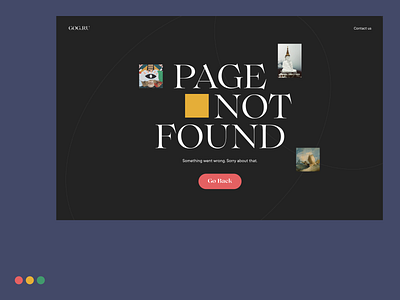 Daily UI #008 - 404 page