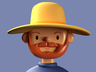 Vincent Van Gogh  | Toy Faces | 3D Illustration