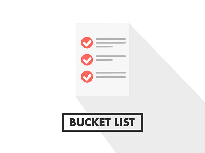 Bucket List Icon flat icon interface ipad iphone list portfolio responsive ui user webdesign website