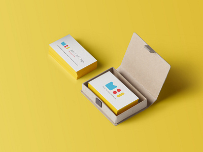 Business Cards brand branding bumbles cards identity logo mister symbol ui yellow
