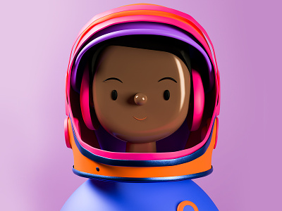 Mae Jemison Toy Face NFT 3d astronaut c4d charater design crypto nft nftart nfts space