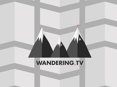 Wandering Branding 2.0 "W" blog branding flag identity logo mountain nature symbol travel ui ux website