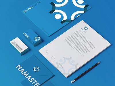 Crowd Capital Identity Design brand branding community crowd identity letterheads logo startup stationery symbol website