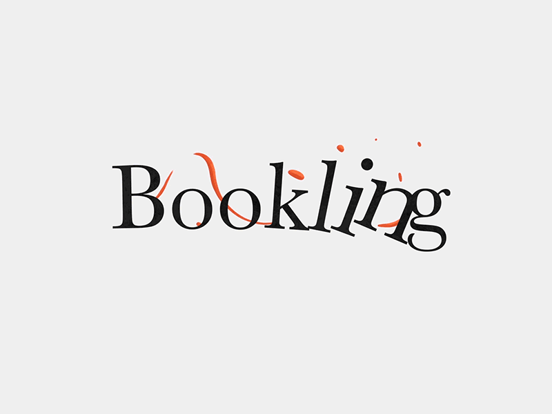 Bookling Logo Type Animation bookling bookmark books infographics ios iphone progress bar reader table view