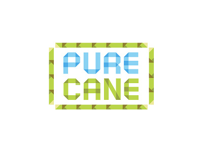 Pure Cane - Sugarcane Juice Logotype branding drink fun green healthy juice lifestyle logo packaging plant playful sugarcane