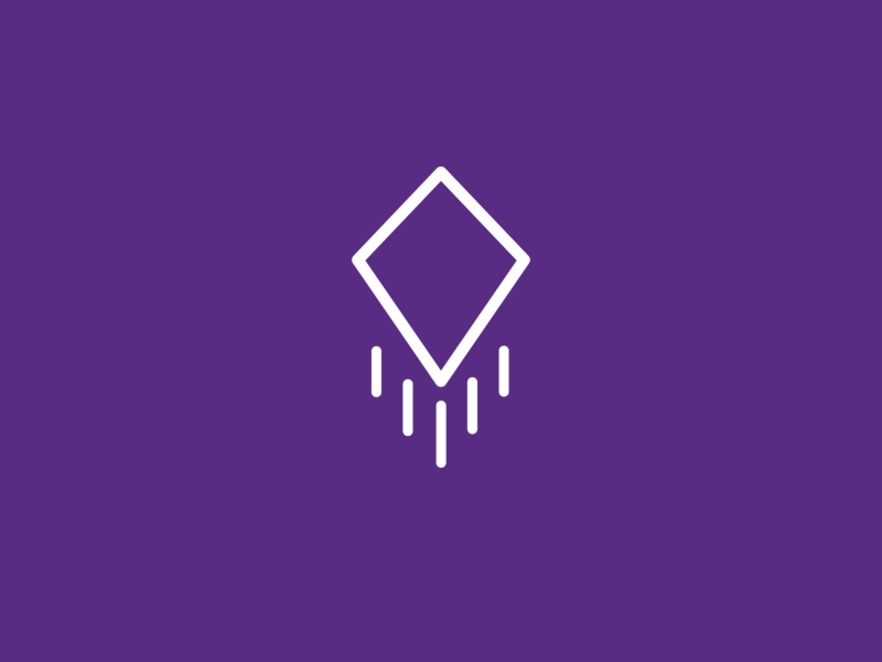 Kite Cash Logo app brand branding finance fly icon kite logo purple startup wallet