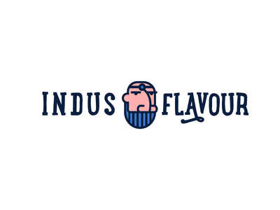 Indus Flavour Logotype and Logomark branding design icon identity logo logomark logotype