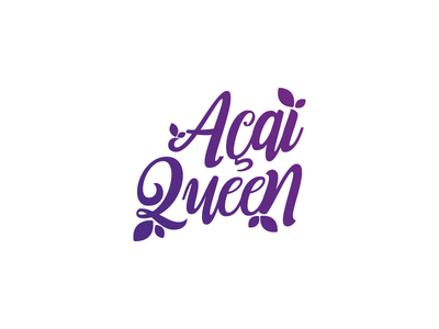 Acai Queen Logotype branding design icon identity logo logomark logotype