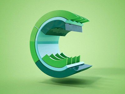 C - 36 Days of Type 36 days of type 3d branding identity typography ui