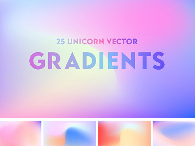 Unicorn Vector Gradients branding color palette free freebie freebies gradient gradients graphic design rainbow ui unicorn vector