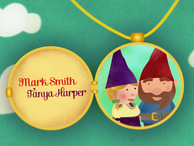Fino & Shaji's Locket animation gnomes love mythological paper cutout puppet story title title sequence