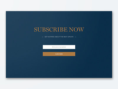 Day 024 Newsletter Subscription Card card email newsletter notification subscribe subscription ui update
