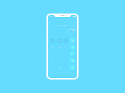 Day 042 - Calculator apple application calculator interface ios iphone iphone x ui