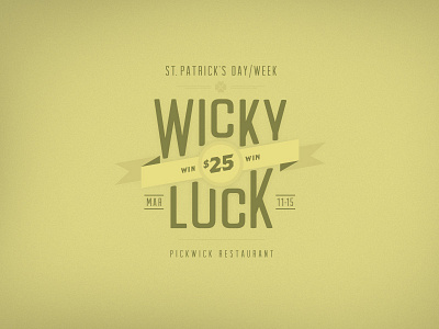 St. Patrick's Day Promo logo promotion restaurant st. patricks day