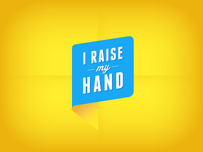 I Raise My Hand book bubble education logo volunteer