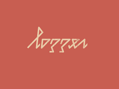 logger - typography experiment geometric letters log logger monoline practice script type typography woods