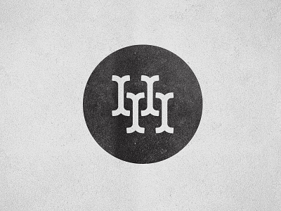 H & H Logo circle h logo monogram serif type