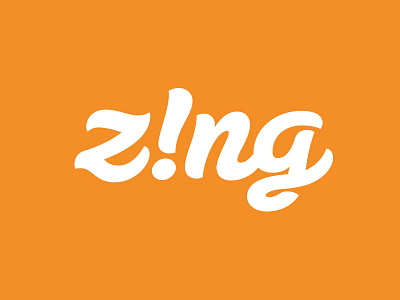 z!ng Logo app culinary food logo mobile modern script takeout