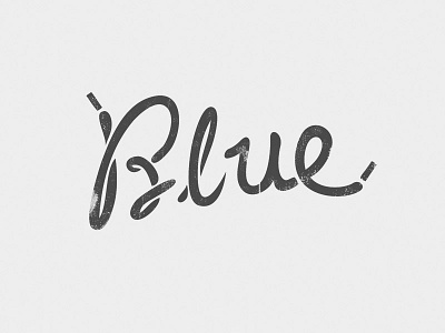 Blue Typography