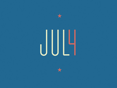 Happy July 4th 4 4th bored calendar date fun july july 4th logo typography