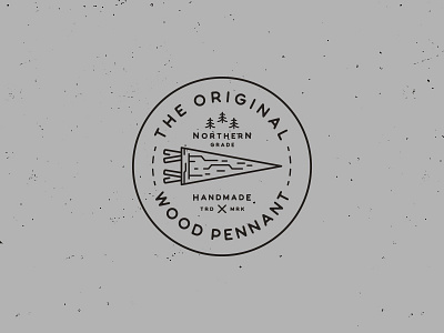 The Original Wood Pennant // Stamp