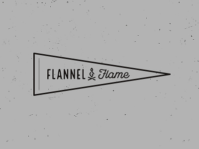 Flannel & Flame // Wood Pennant