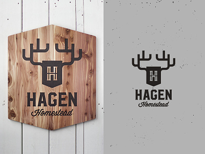Custom Logo and Wooden Sign