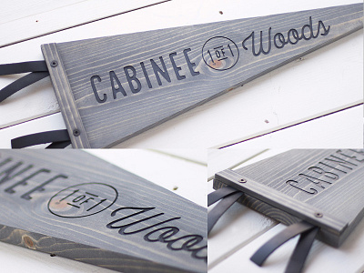 CABINEE (1 of 1) Woods // Wood Pennant banner cabin cnc custom flag minnesota north pennant wood wood pennant