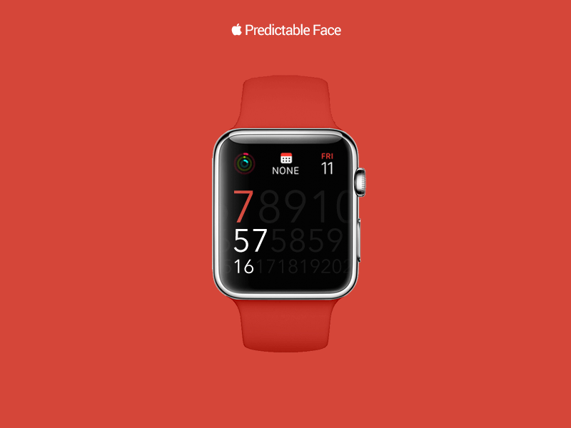 Predictable Face apple watch face
