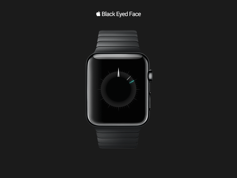  Black Eyed Face apple watch face
