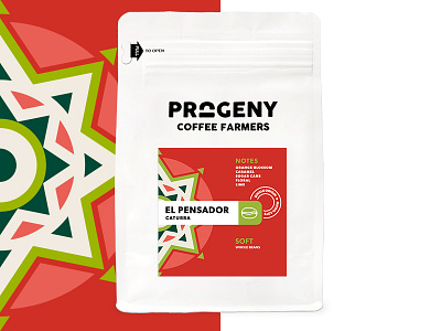 Progeny Coffee - El Pensador coffee packaging
