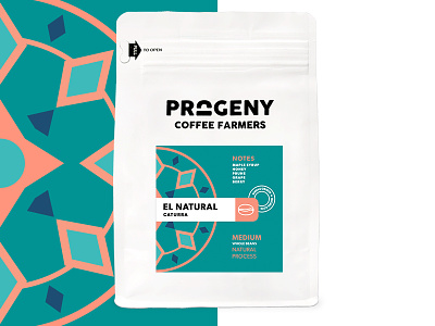 Progeny Coffee - El Natural coffee packaging