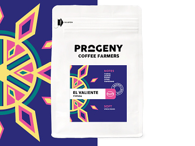 Progeny Coffee - El Valiente coffee packaging