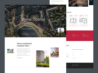 Salut – new building architecture websites building company ui web website