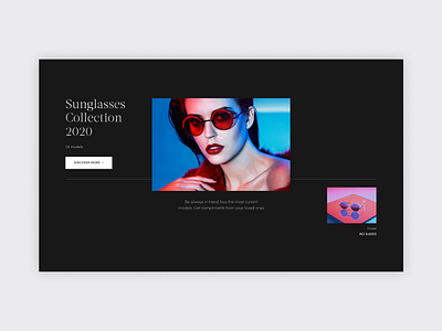 Optical and sun stylish glasses accessories block blue design ecommerce history landing red sunglasses ui web