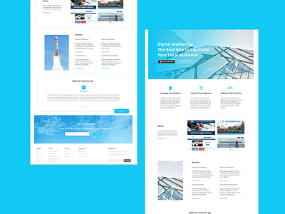 Marketing Company Homepage Design low fi marketing services ui ux